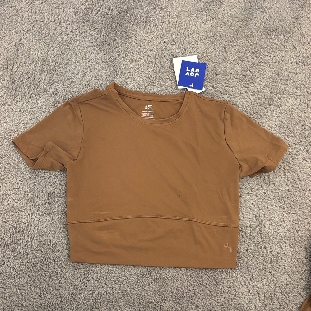 JoyLab Brown Short Sleeve Women's Tee